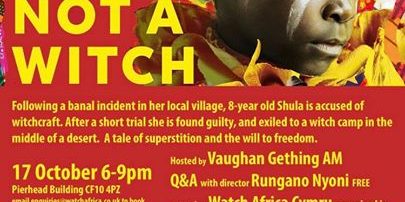 I Am Not A Witch will be screened at Y Pierhead building tomorrow in…