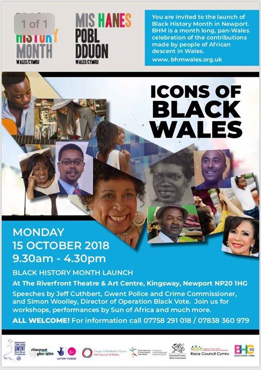 Please join us for the Gwent Launch of Black History Month Wales on Monday…