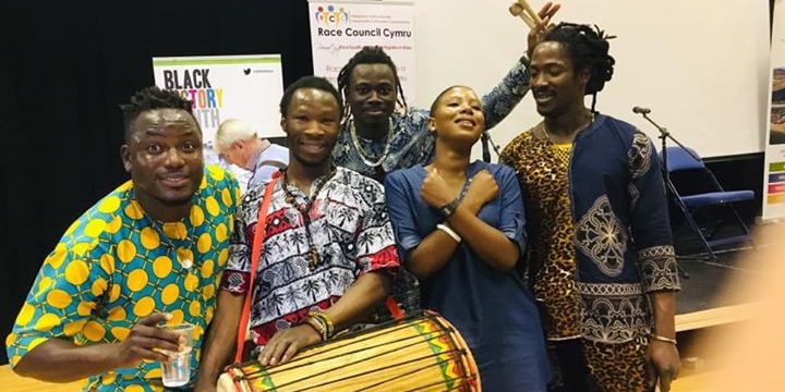 Nimba performing at Swansea Grand Theatre