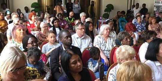 Swansea Communities gather to celebrate the Windrush generations at Guildhall Swansea