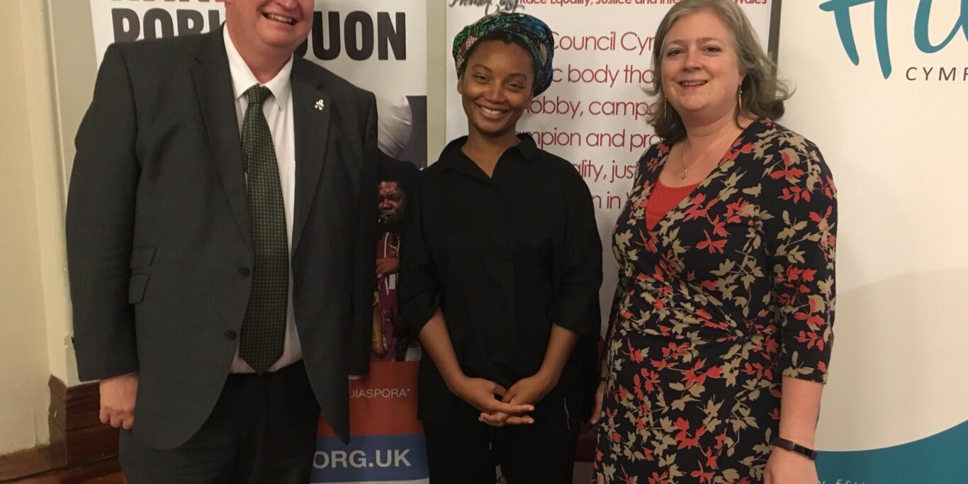 @StephenJCarr2 with our Bafta Award winner @RunganoNyoni @BAFTA @BHMWales @laurahi63441243 @10Fadhili @AliAbdi_