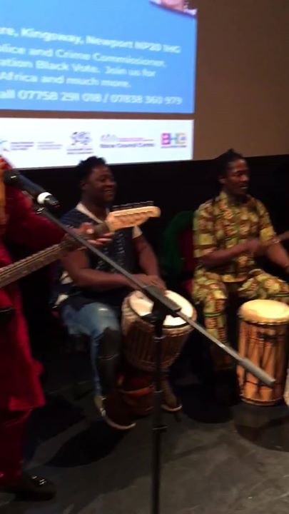 Sun of Africa performing at Newport BHM launch event