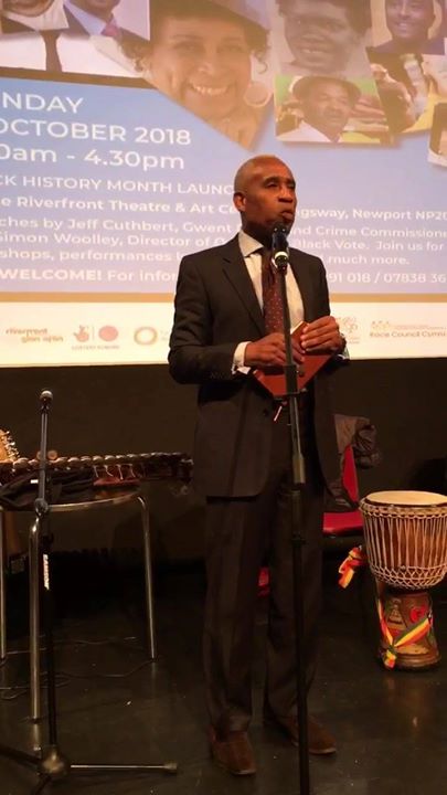 Simon Woolley of Operation Black Vote Speaking at Newport BHM event 2018
