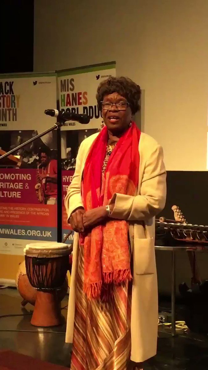 RT @rcccymru: Mrs Vernesta Cyril OBE speaking at the launch of Black History Month…