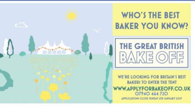 Please apply if you would like to get involved in a bake-off