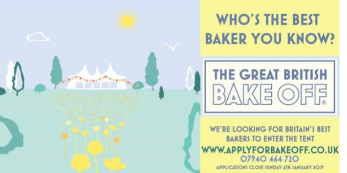Please apply if you would like to get involved in a bake-off