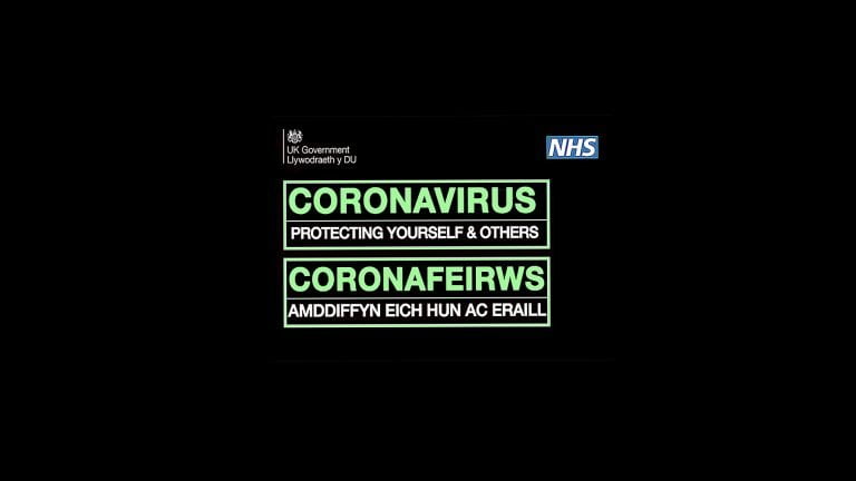 race council cymru covid 19 update nhs posters with coronavirus advice in different languages