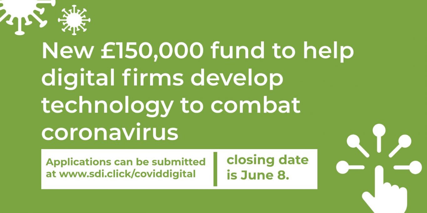 new 150 000 fund to help digital firms develop technology to combat coronavirus