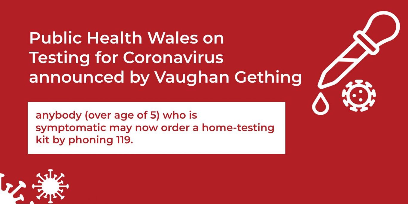 public health wales on testing for coronavirus announced by vaughan gething