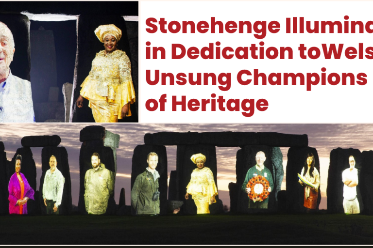stonehenge illuminated in dedication to welsh unsung champions of heritage lee turner from the penllergare trust and uzo iwobi obe founder of race council cymru stonehenge illuminated in dedication to welsh unsung champions of heritage lee turner from the penllergare trust and uzo iwobi obe founder of race council cymru
