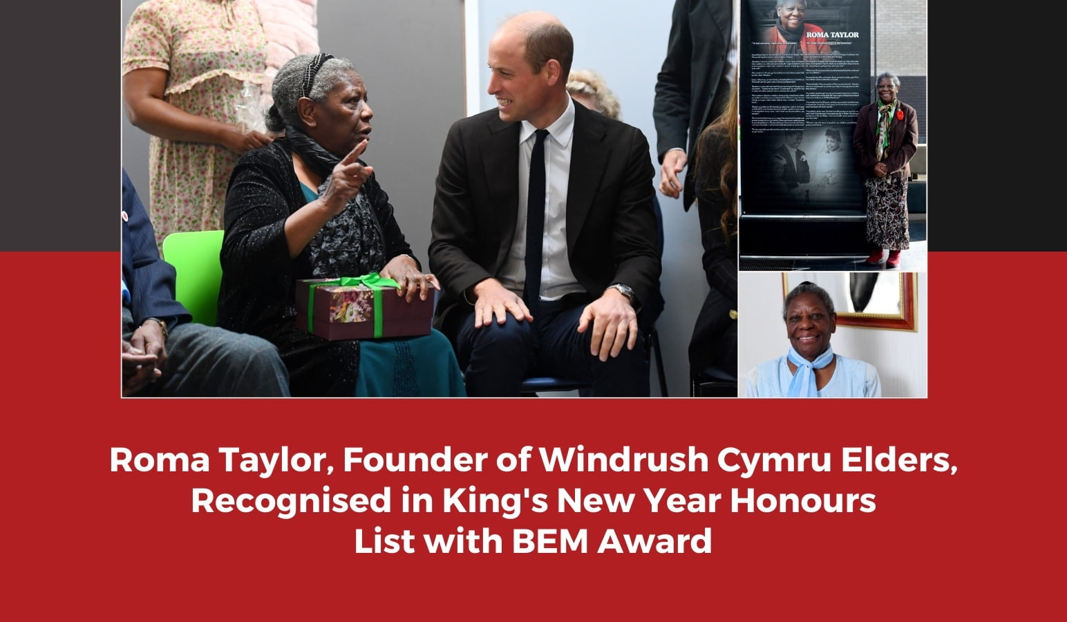 Roma Taylor, Founder of Windrush Cymru Elders, Recognised in King's New