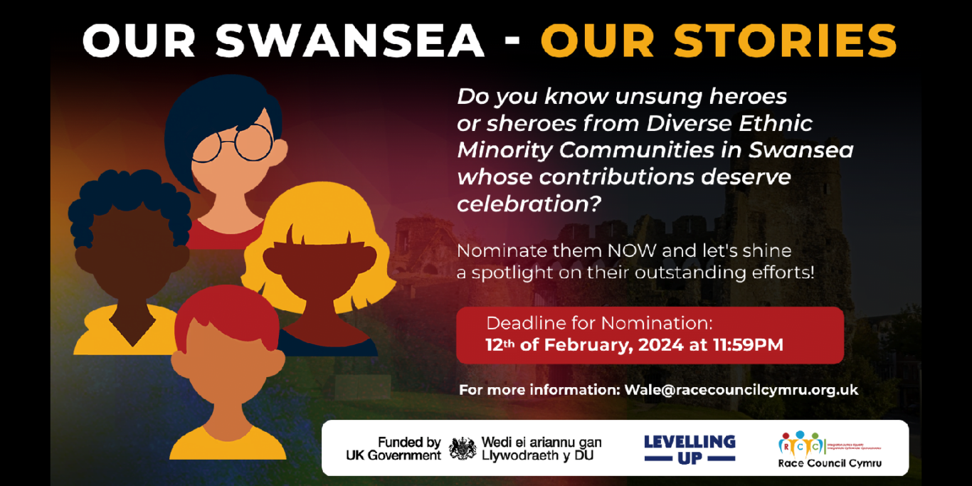swansea stories nominate your community champions our swansea our stories is project being run by race council cymru
