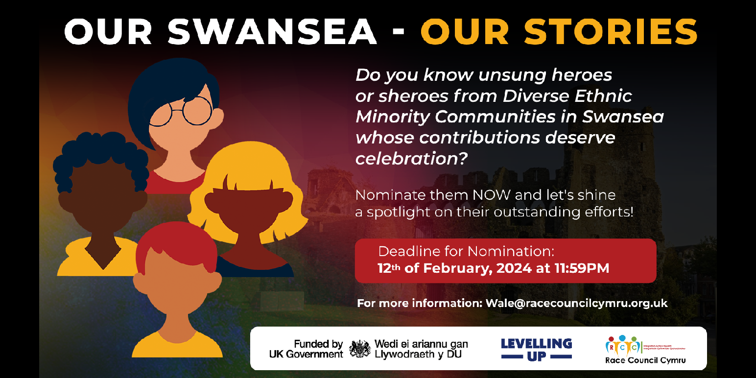 swansea stories nominate your community champions our swansea our stories is project being run by race council cymru