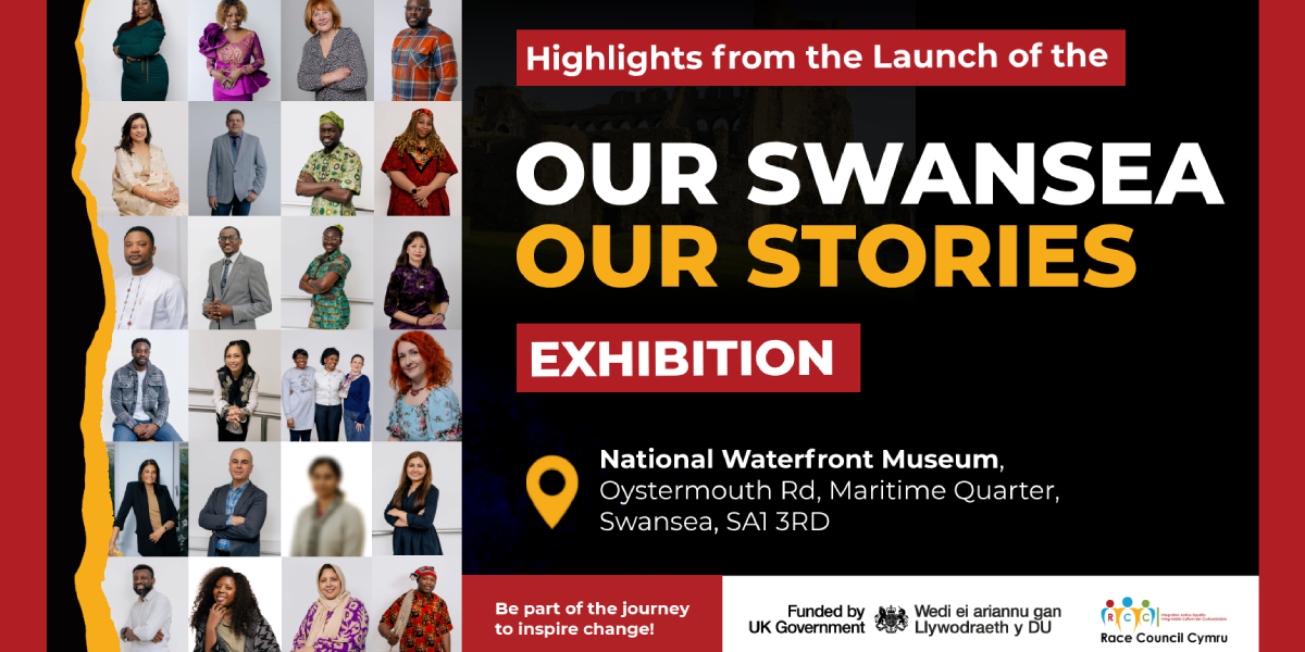 highlights from the launch of the our swansea our stories exhibition race council cymru rccwebimg