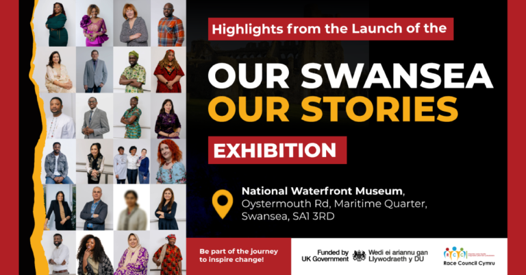 highlights from the launch of the our swansea our stories exhibition race council cymru rccwebimg