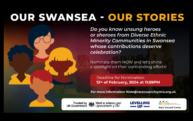 swansea stories nominate your community champions our swansea our stories is project being run by race council cymru